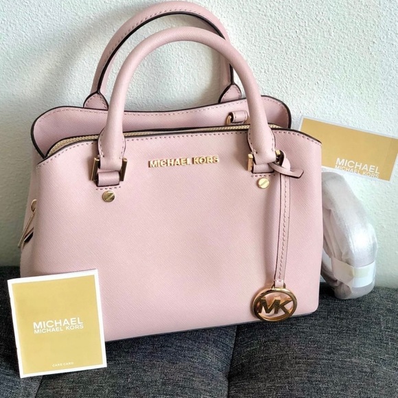 ☀️NWT☀️MICHAEL KORS Savannah Small Satchel Bag - Picture 2 of 8